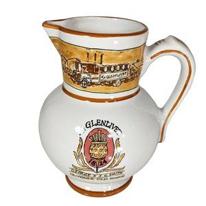 Vintage Water Jug Liquor Pitcher GLENLIVET Scotch Whiskey Revol France 32 OZ